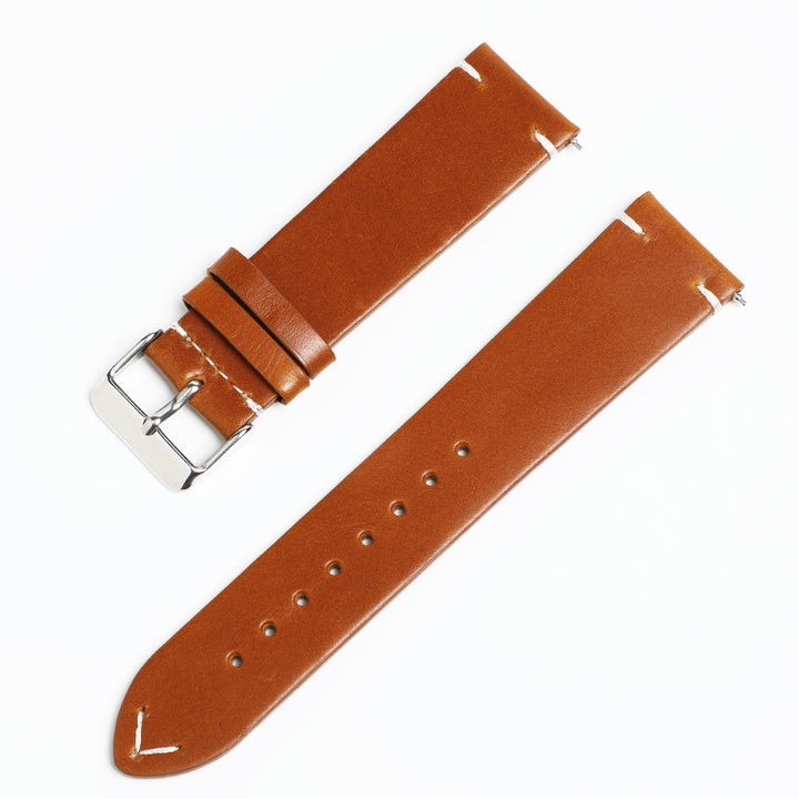 Vintage leather watch strap made of cowhide