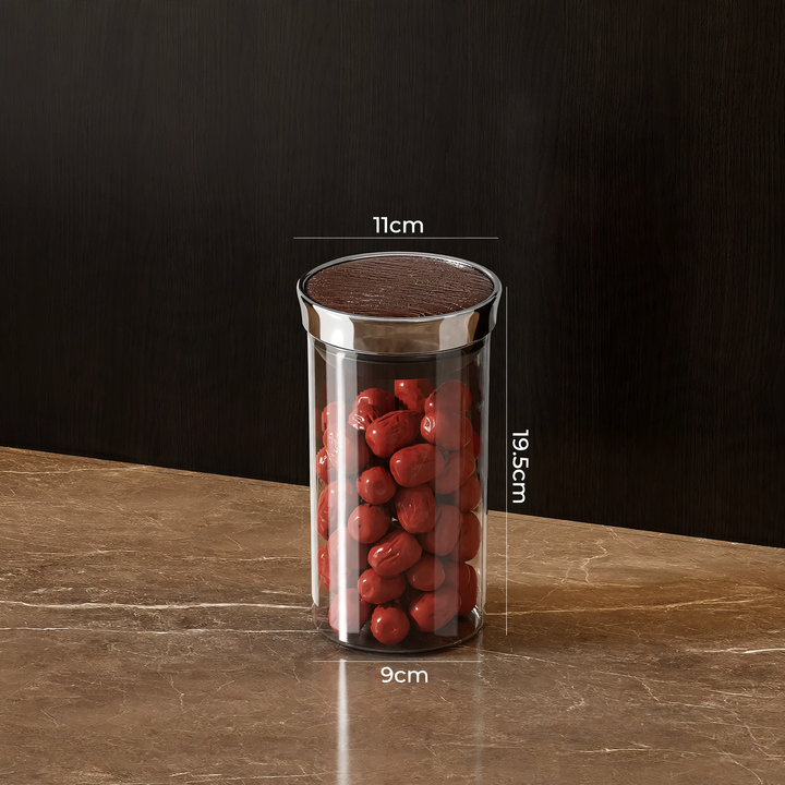 Storage container, round, food safe, with closure
