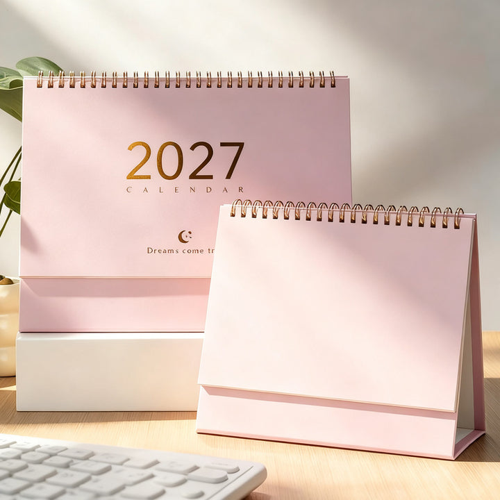Table calendar 2027, Morandi style