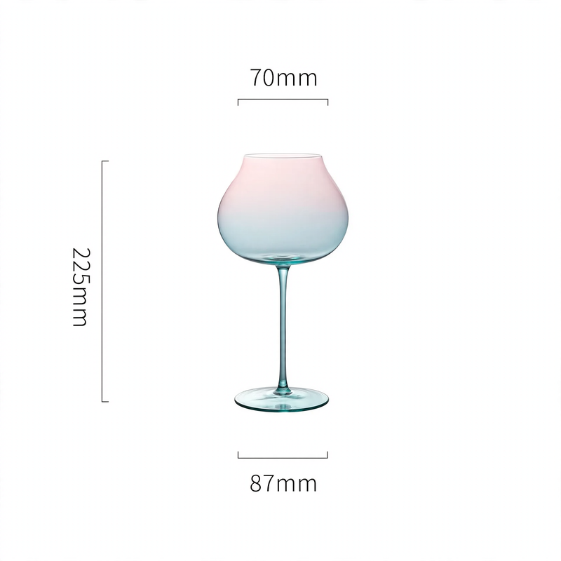 Wine glass, 601–700 ml, spherical shape