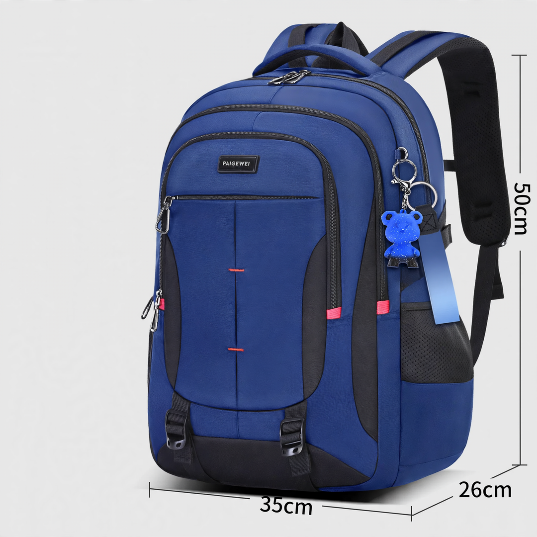 School backpack with roll-top closure, large