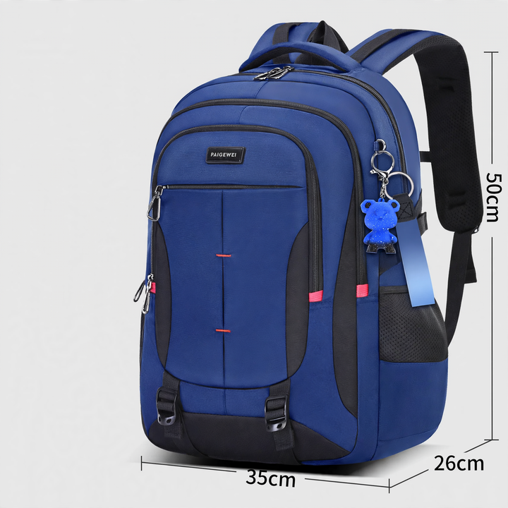 School backpack with roll-top closure, large