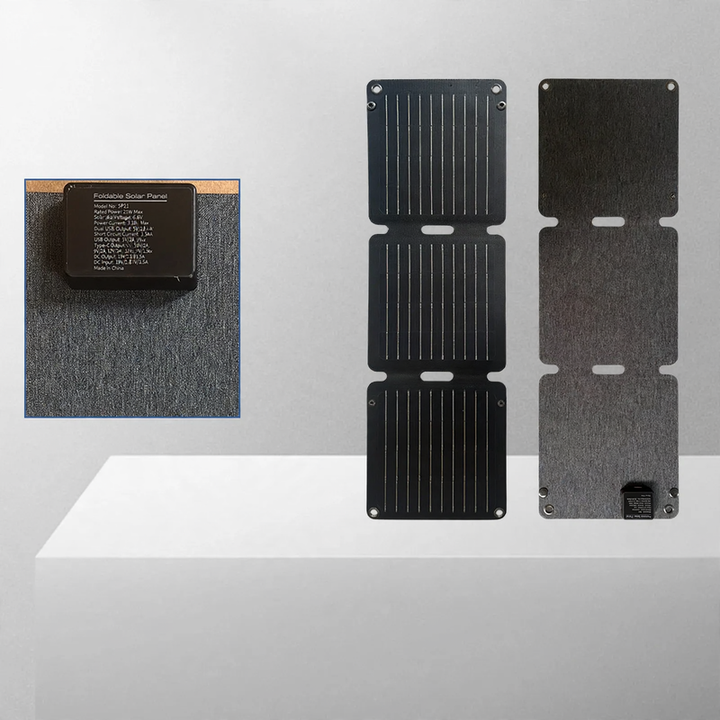 Portable solar charger, foldable