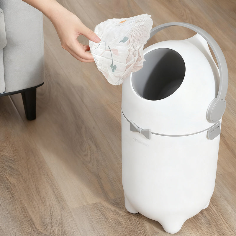 Diaper pail with lid, 12 L, odor-proof