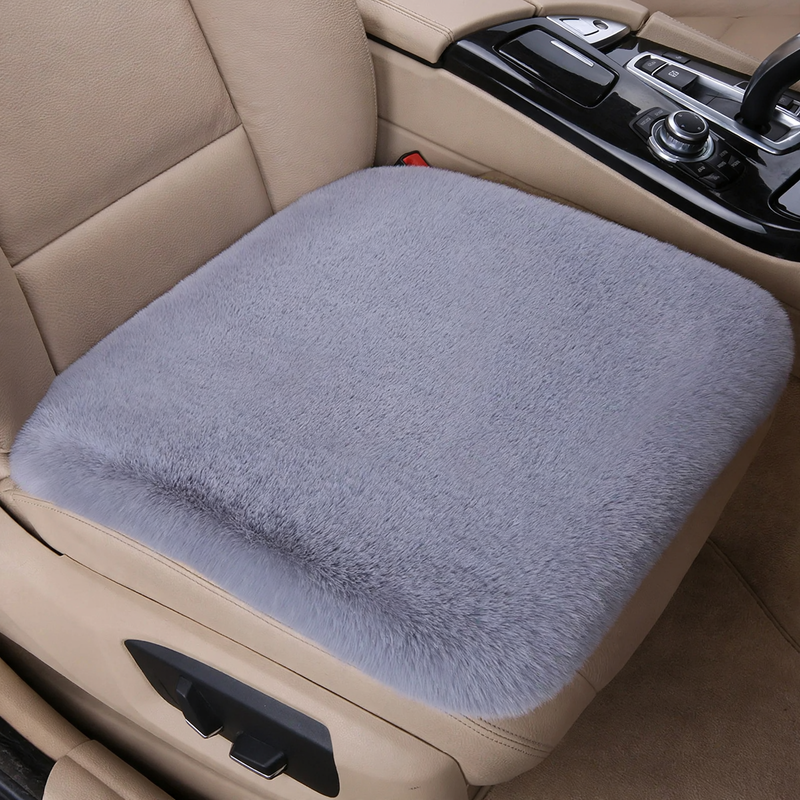 Plush car seat cushion, winter version