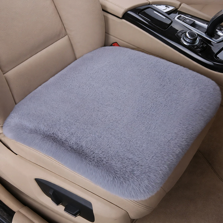 Plush car seat cushion, winter version
