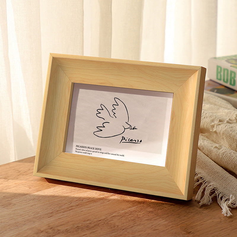 Wood picture frame, rectangular, 15 × 42 cm