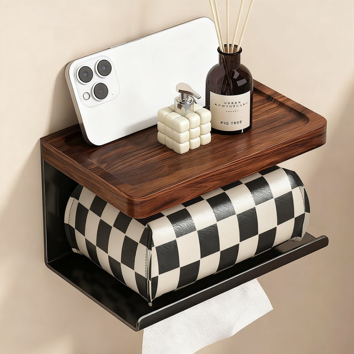 Wall-mounted paper towel holder, stainless steel