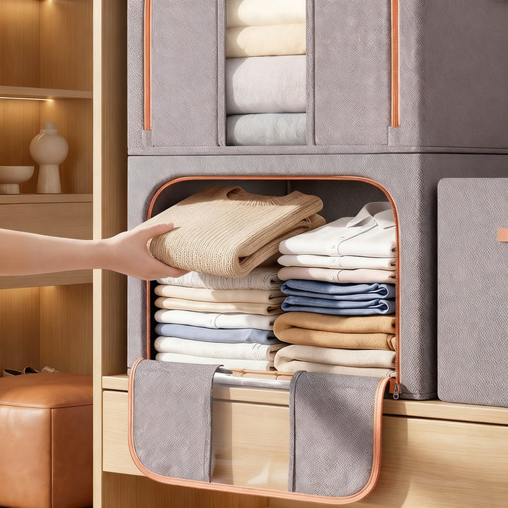 Foldable storage box made of fabric, 50–60 L