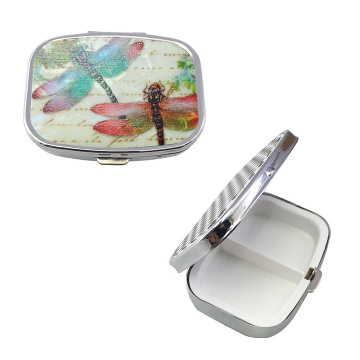 Pill organizer with compartments, portable
