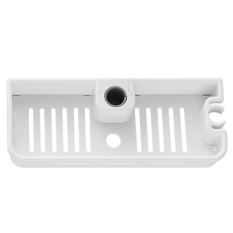 Shower shelf made of ABS, removable, with hooks
