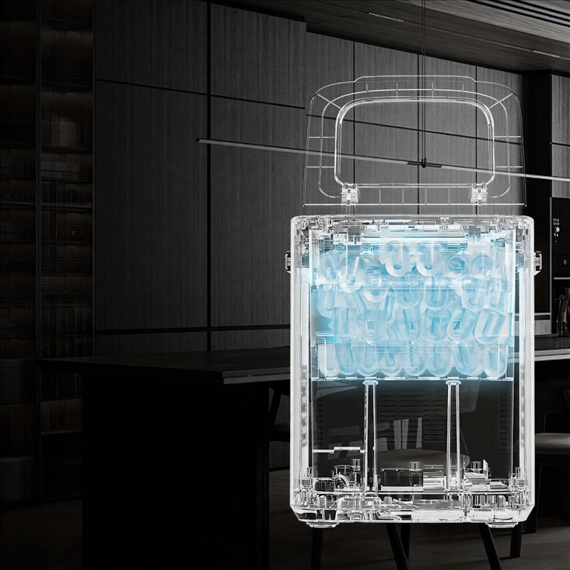 Ice cube machine, compact, 1.4 L water tank