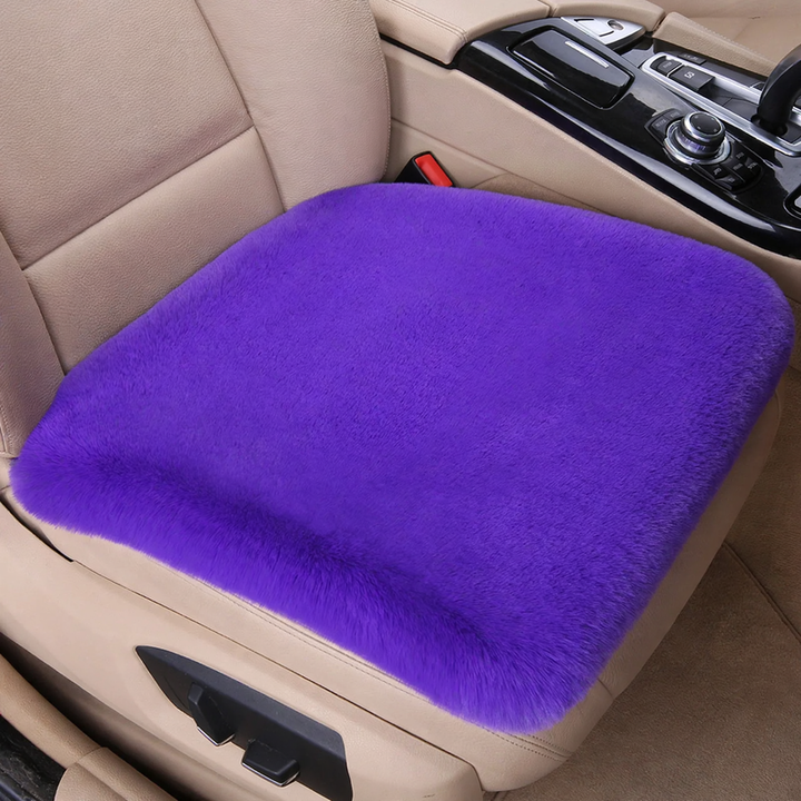 Plush car seat cushion, winter version
