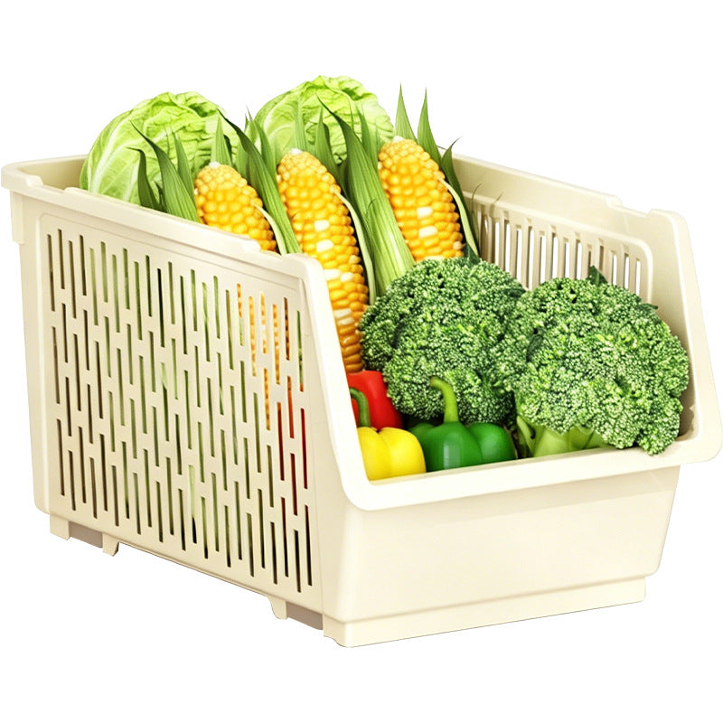 Stackable storage box made of PET, model 26YM.7465