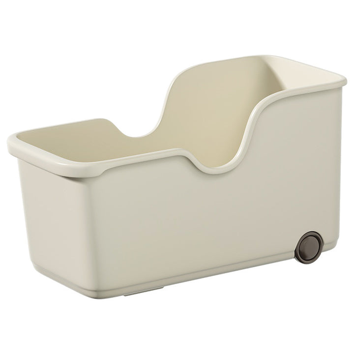 Plastic storage box with wheels, 18 L