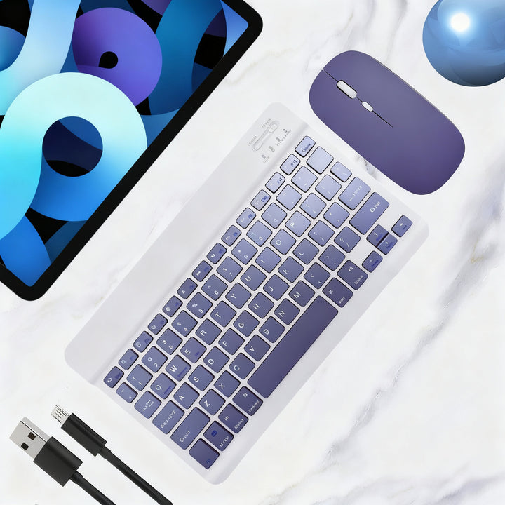 Bluetooth keyboard with mouse for tablets and laptops