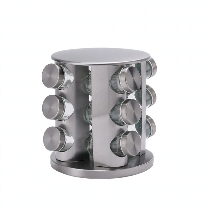 Rotatable coffee capsule organizer made of steel