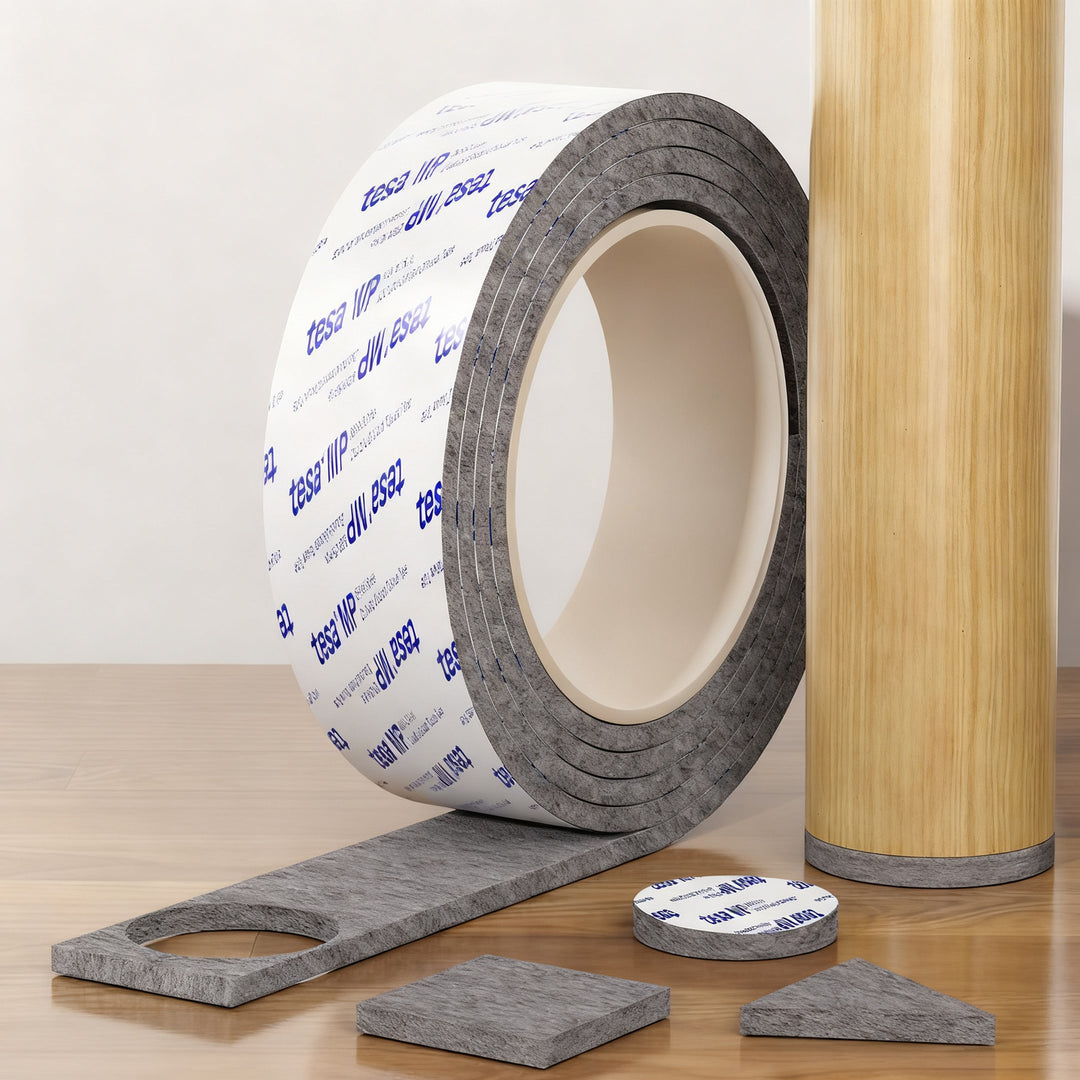 Felt furniture glides, self-adhesive