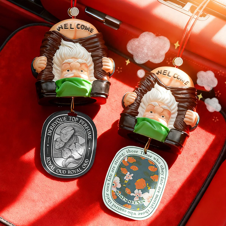 Gnome-Car Air Freshener with Scent Plates