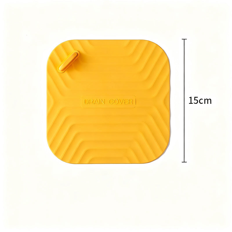 Silicone floor drain cover against odor backflow