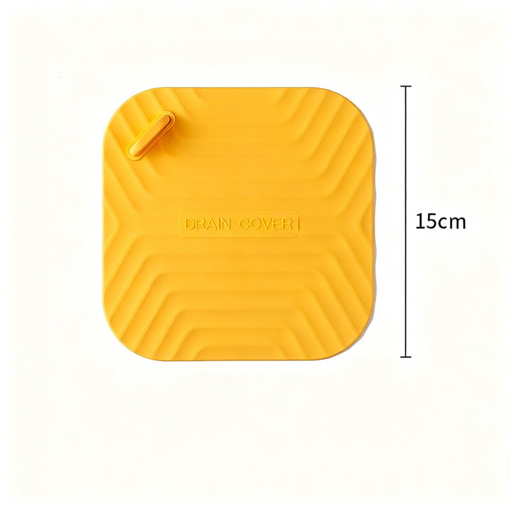 Silicone floor drain cover against odor backflow