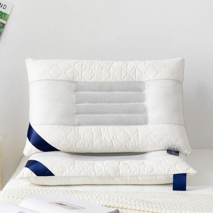 Pillow with fiber filling, cotton, 48×74 cm