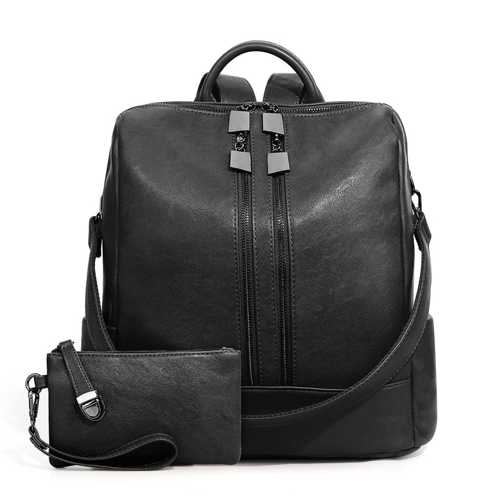 Women's Backpack, Canvas, Checkerboard Pattern
