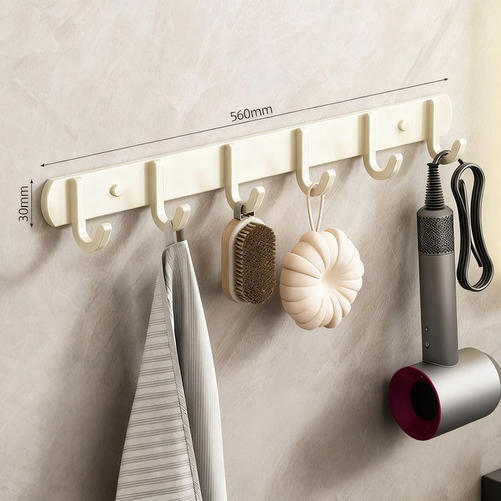 Strong aluminum wall hooks with adhesive pads