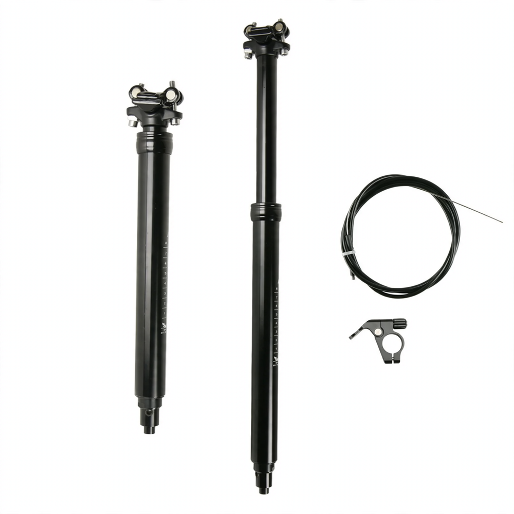 Aluminum seat post, 125 mm adjustable stroke, various diameters
