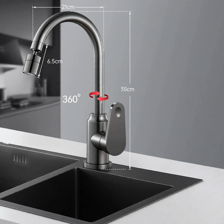 Kitchen faucet with cold and hot water, model HX-A-883