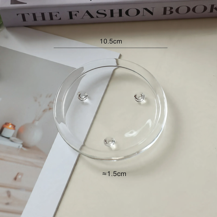 Glass bowl with pearl decoration, Nordic design
