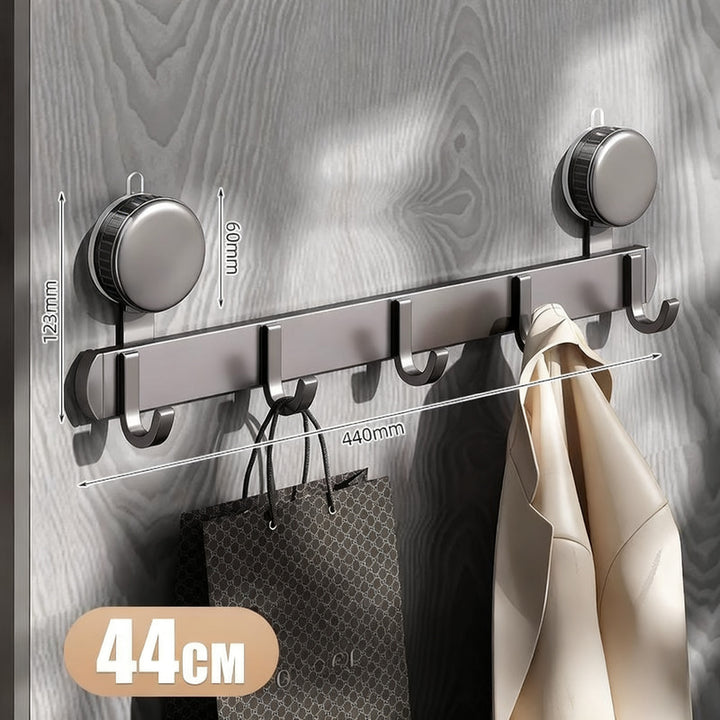 Aluminum suction cup wall hook, modern