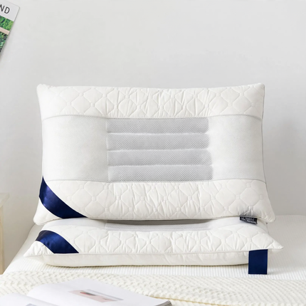 Pillow with fiber filling, cotton, 48×74 cm