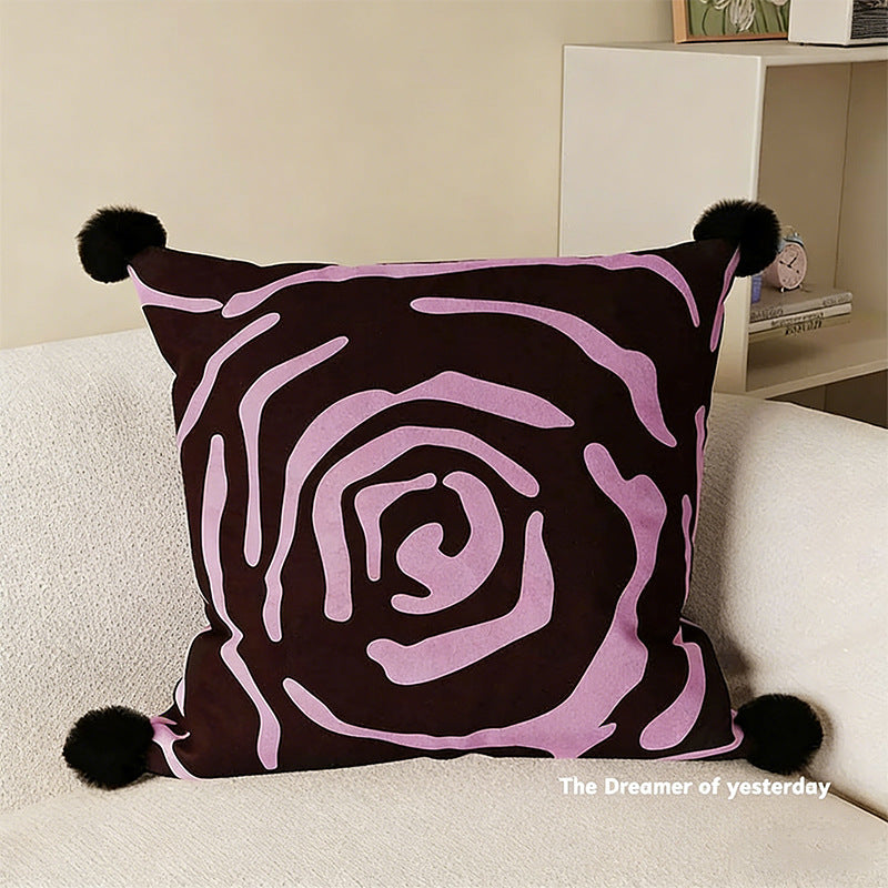 Cushions with zebra and leopard pattern, polyester, washable