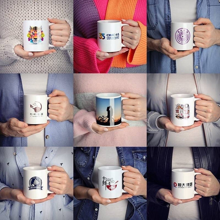 Personalized ceramic mug, 350–450 ml