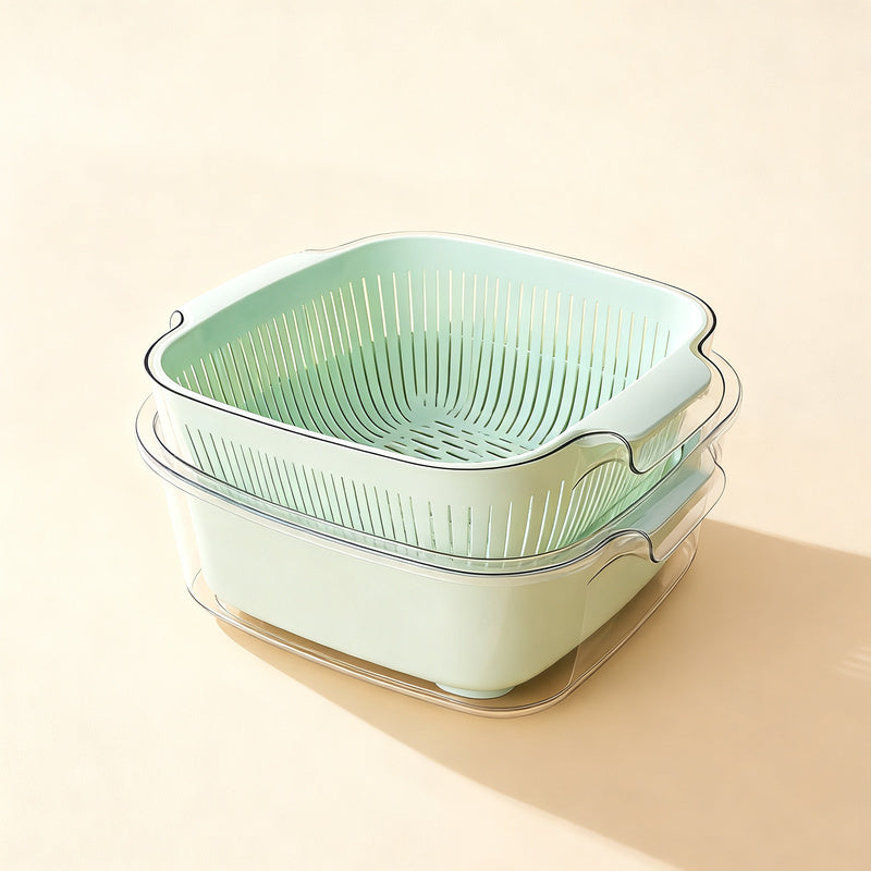 Double Layer Strainer, Plastic, Large Format