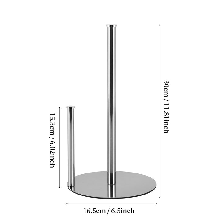 Stainless steel kitchen roll holder