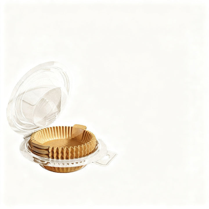 Baking paper and aluminum trays for hot air fryers