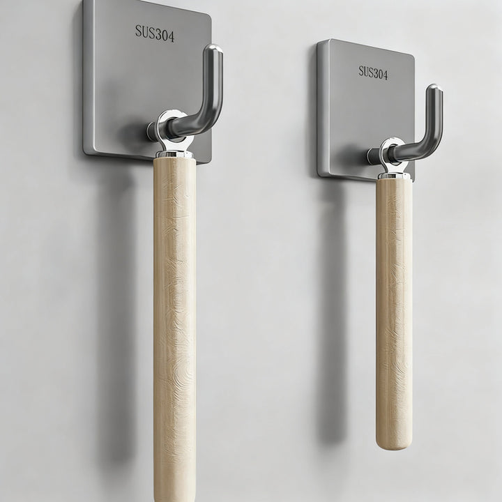 Stainless steel adhesive hooks with strong hold