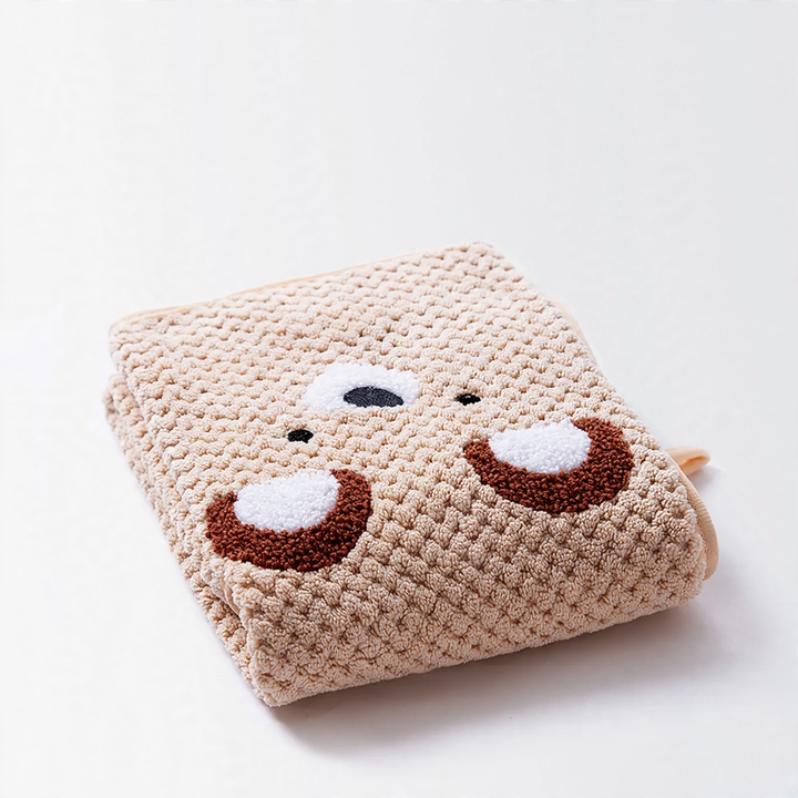 Pet bath towel made of coral fleece, absorbent