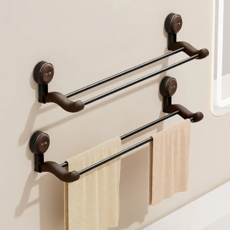 Suction Cup Towel Holder, Double Layer, No Drilling