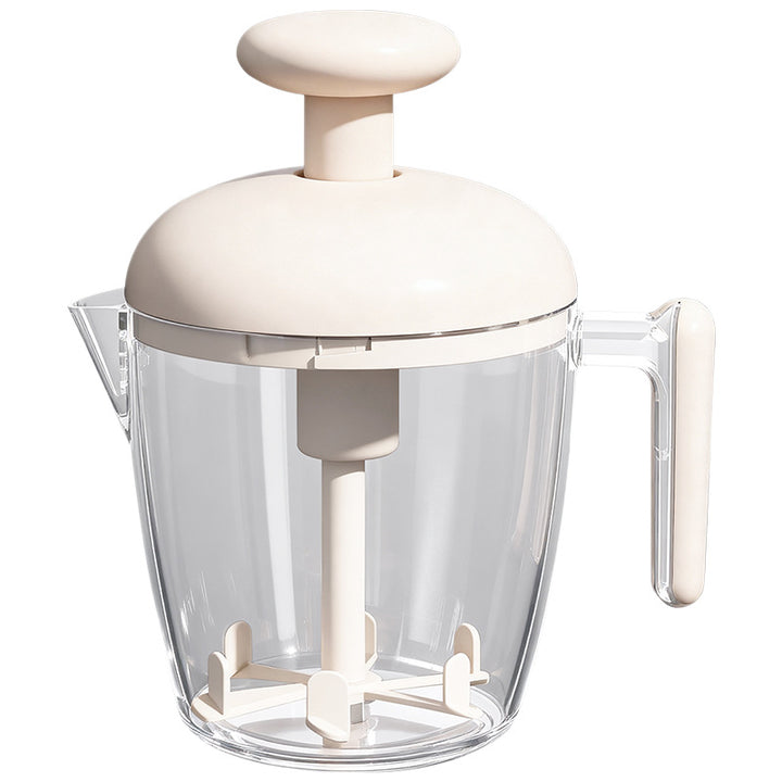 Compressed air mixing cup for whipping and mixing