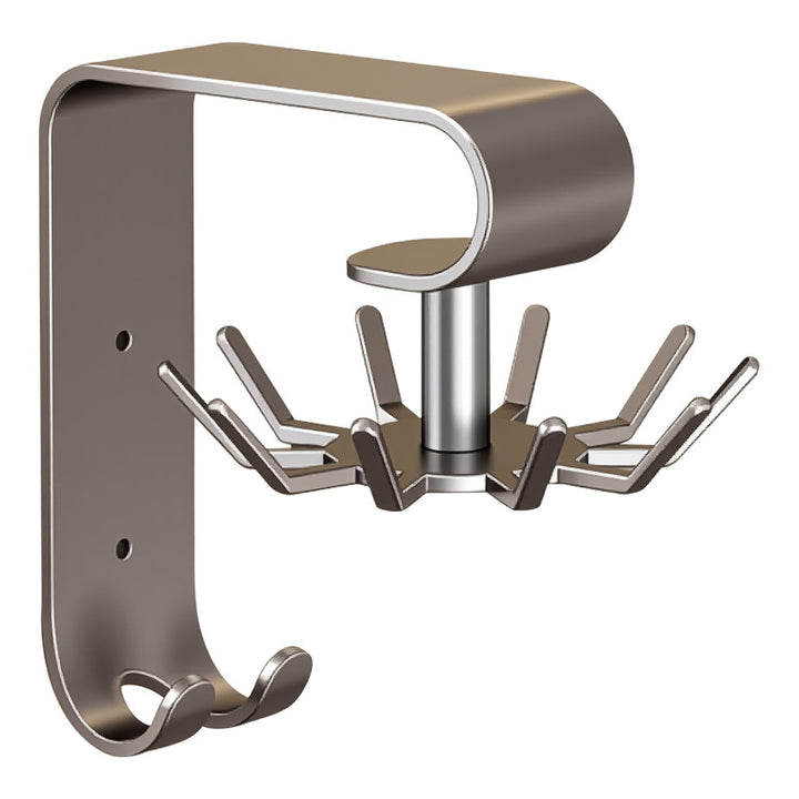 Rotatable kitchen wall hook with 10 hooks