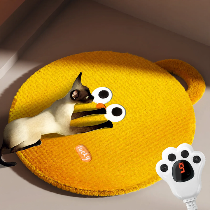 Heated pet mat with cover