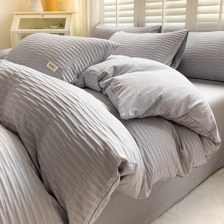 Bedding set made of cotton, laundry wash quality