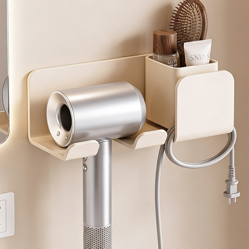 Hairdryer holder with cable management