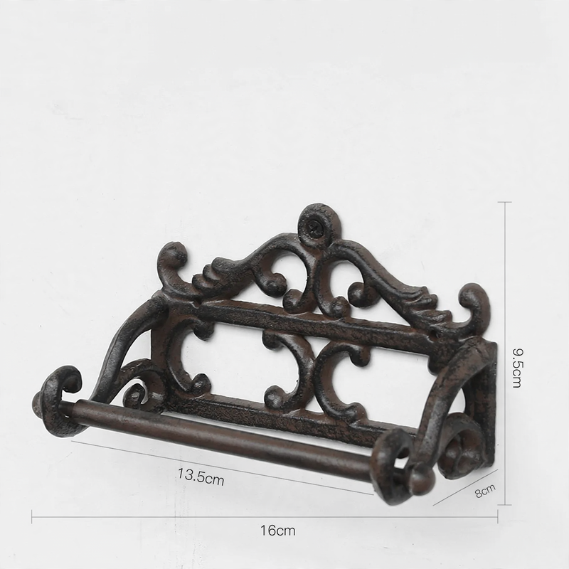 Cast Iron Towel Holder in Vintage Style