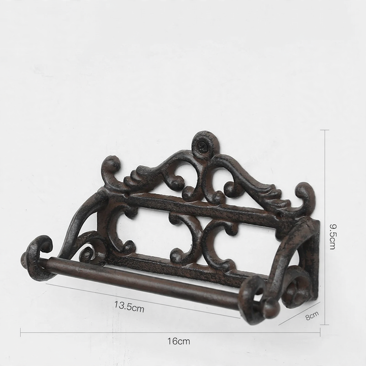 Cast Iron Towel Holder in Vintage Style