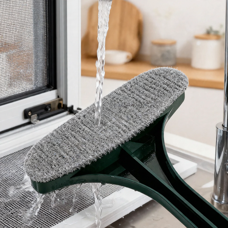 2-in-1 window and fly screen cleaning brush