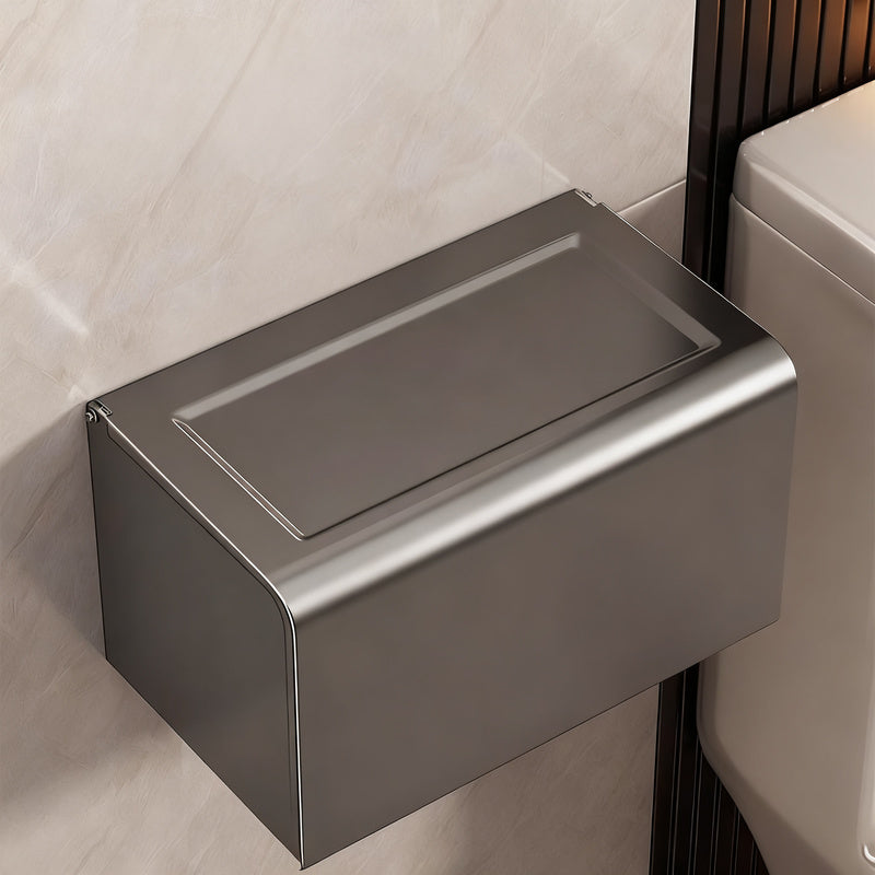 Wall-mounted toilet paper box made of aluminum